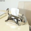 GobekUsa Cat Ceramic Tissue Box Modern Home Decor