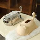 GobekUsa Cat Ceramic Tissue Box Modern Home Decor