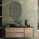 Brass Wavy Mirror - Oval Mirror