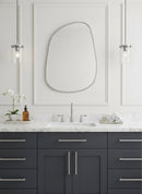 Silver Asymmetrical Wall Mirror