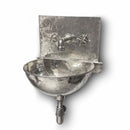Silver Wall Mount Sink With Faucet