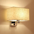 GobekUsa Flaxen Rectangular Shade Wall Lamp - Simple Style for Living Room Wall Lighting