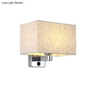 GobekUsa Flaxen Rectangular Shade Wall Lamp - Simple Style for Living Room Wall Lighting