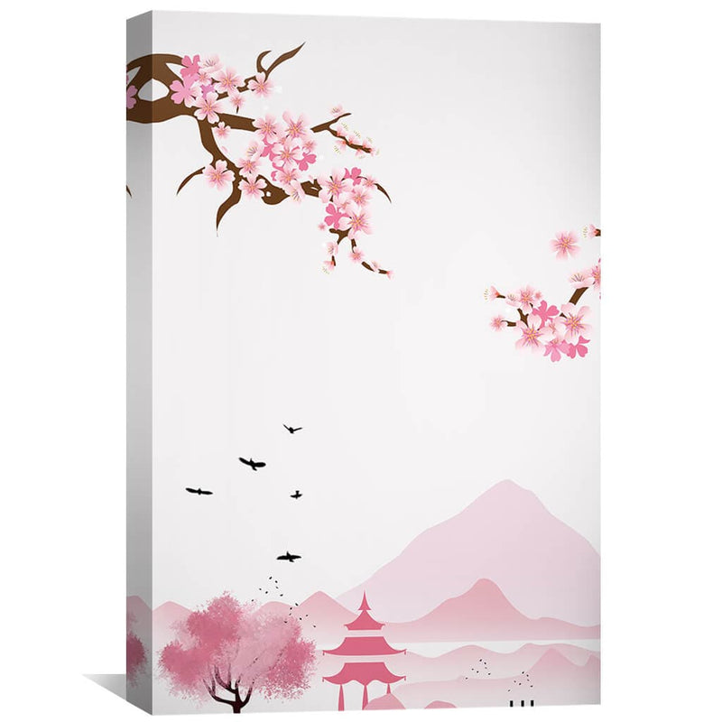 Simple Cherry Blossoms Canvas