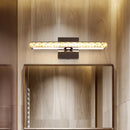 GobekUsa Simple Crystal LED Vanity Wall Light - Sleek Chrome Wall Mounted Lighting