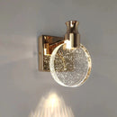 GobekUsa Simple Crystal LED Wall Lamp for Bathroom Bedroom