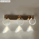 GobekUsa Simple Crystal LED Wall Lamp for Bathroom Bedroom