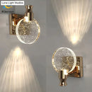 GobekUsa Simple Crystal LED Wall Lamp for Bathroom Bedroom