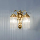 GobekUsa Simple Crystal Rod Wall Mount Light - Gold Sconce for Corridor