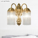 GobekUsa Simple Crystal Rod Wall Mount Light - Gold Sconce for Corridor