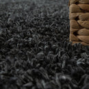 Solid Medium-Pile Rug Anthrazit Living Room Robust