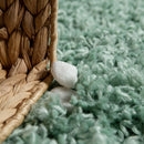 Simple High-Pile Rug Mint-Green Living Room Robust