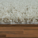 Simple High-Pile Rug White Cream Living Room Robust