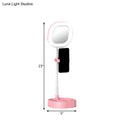 GobekUsa LED Mirror Light - Metallic Black/Pink/Blue Finish, Simple Style, USB Port, Fill-in Lighting