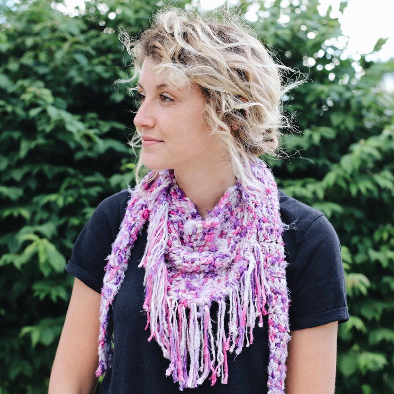 Simple + Quick Banana Scarf Crochet Pattern