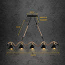 GobekUsa Simple retro led chandelier Nordic hemp rope cafe chandelier modern novelty American bar restaurant chandelier ceiling