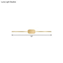 GobekUsa Metallic LED Gold Wall Mounted Vanity Sconce - Simple Style, 16"/23.5"/31.5" W