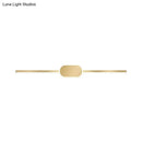 GobekUsa Metallic LED Gold Wall Mounted Vanity Sconce - Simple Style, 16"/23.5"/31.5" W