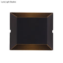 GobekUsa Simple Style Matte Black LED Wall Sconce Lamp with Metallic Squared Shade - Warm/White Lighting for Balcony