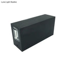 GobekUsa Simple Style Metallic Wall Sconce Light - 2 Lights, Black Finish, Warm/White Lighting for Hotel