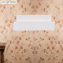 GobekUsa Simple Style White Rectangular Wall Washer Light for Bedroom - Plaster Wall Mounted Lamp