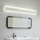 GobekUsa Simplicity Acrylic LED Vanity Light: Rectangular Wall Sconce for White Bathroom Lighting