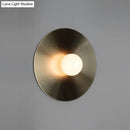 GobekUsa Simplicity Circle Metal Wall Light Fixture - Elegant Gold Bedside Lamp