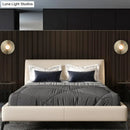 GobekUsa Simplicity Circle Metal Wall Light Fixture - Elegant Gold Bedside Lamp