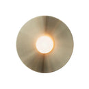 GobekUsa Simplicity Circle Metal Wall Light Fixture - Elegant Gold Bedside Lamp