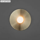 GobekUsa Simplicity Circle Metal Wall Light Fixture - Elegant Gold Bedside Lamp
