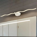 GobekUsa Simplicity LED Acrylic Wall Sconce Vanity Light – 18"/26.5" L White Wave Design for Bathroom
