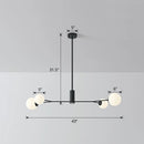 GobekUsa Simplicity Opal Glass Molecular Island Suspension Light for Dining Rooms