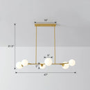 GobekUsa Simplicity Opal Glass Molecular Island Suspension Light for Dining Rooms