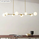 GobekUsa Simplicity Opal Glass Molecular Island Suspension Light for Dining Rooms