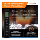 Simplifire Allusion Recessed Linear Electric Fireplace [SF-ALL48/50/60-BK] (SAK13256)