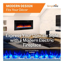 Simplifire Allusion Recessed Linear Electric Fireplace [SF-ALL48/50/60-BK] (SAK13256)