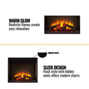 Simplifire Built-In Traditional Electric Fireplace [SF-BI36-EB] (SAK19539)
