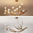 GobekUsa Simulation Iron Tree Branch Bubble Chandelier