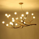 GobekUsa Simulation Iron Tree Branch Bubble Chandelier