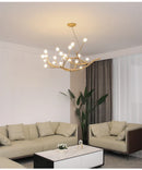 GobekUsa Simulation Iron Tree Branch Bubble Chandelier