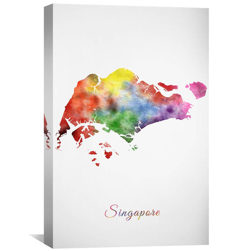 Singapore Rainbow Canvas