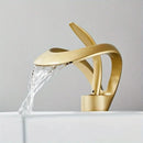 GobekUsa Single Handle Waterfall Bathroom Sink Faucet