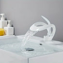 GobekUsa Single Handle Waterfall Bathroom Sink Faucet