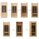Thermora Elara Premium 1-Person Indoor Low EMF FAR Infrared Heat Hemlock Wood Personal Home Spa Sauna, 1200W (SAK27463)