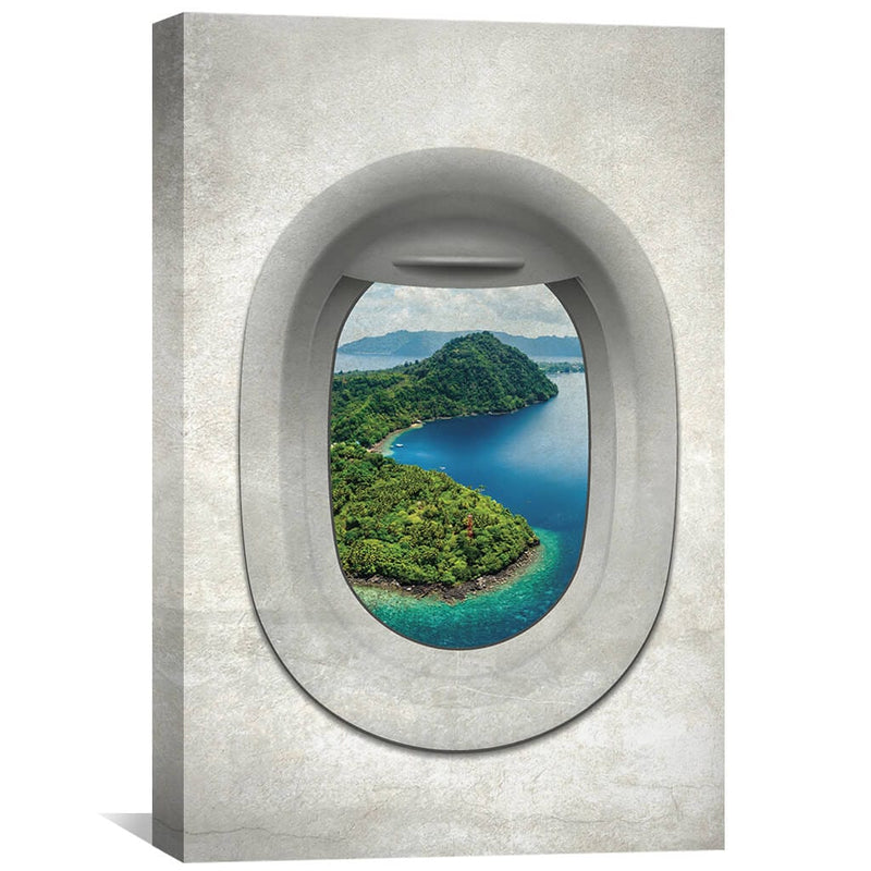 Single Plane View - Indonesia Canvas