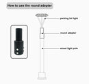 Single Spoke Arm Bracket Square/Round Base