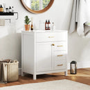 Single Bathroom Vanity with 2 Drawers and 1 Door-White by LJGDeals