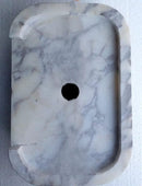 Handcrafted Calacatta Viola Marble Wall Mounted Sink 12x18