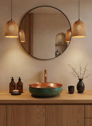 Green Patina Copper Sink - Oxidized Copper Sink Bathoom