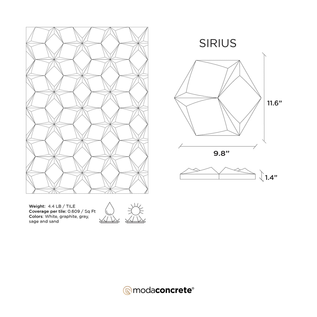 SIRIUS Concrete Wall Tile, photo 7 of 7